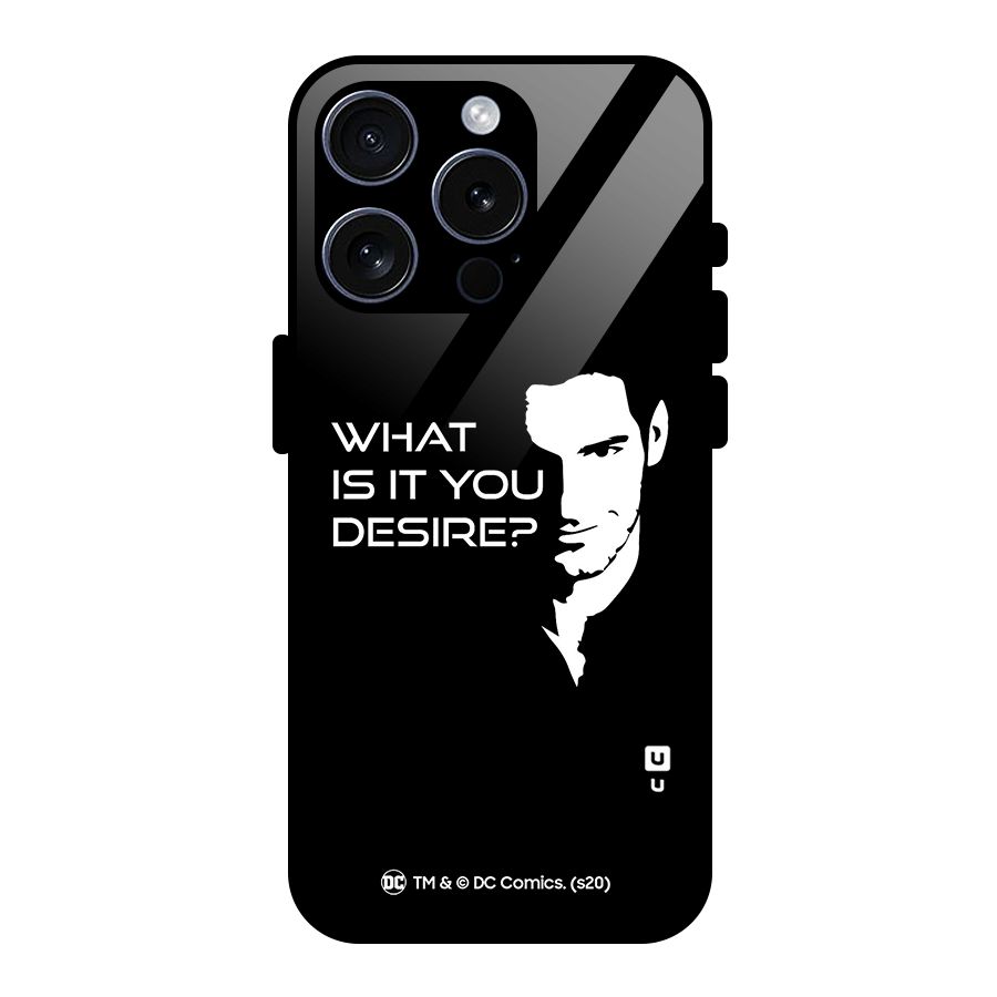 What Do You Desire Glass Back Case for iPhone 15 Pro