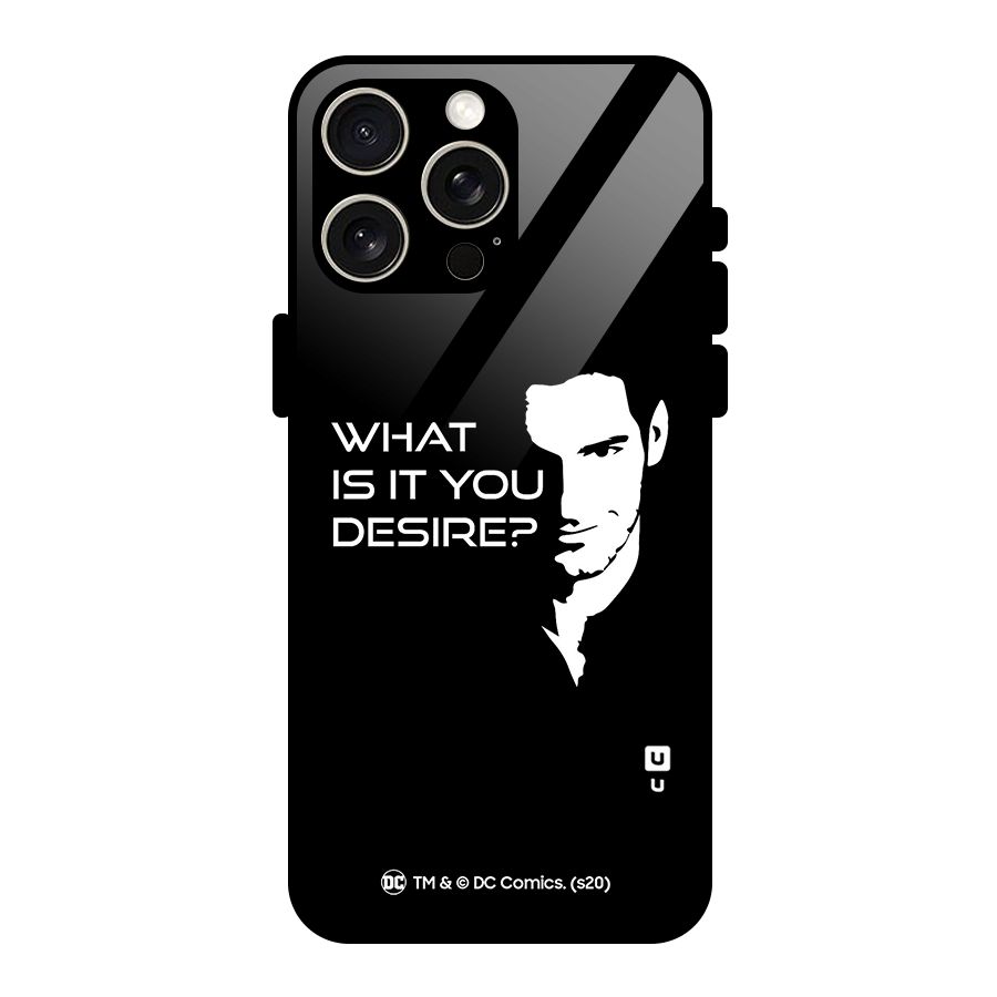 What Do You Desire Glass Back Case for iPhone 15 Pro Max