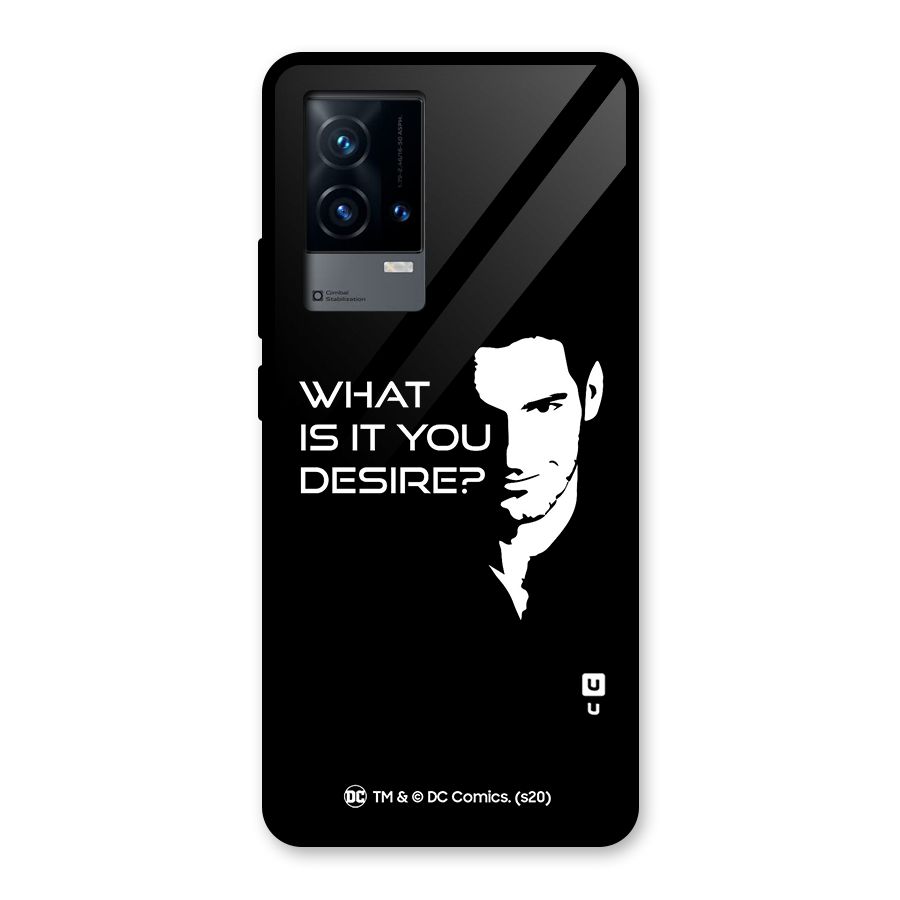 What Do You Desire Glass Back Case for iQOO 9 5G