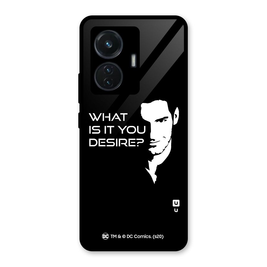 What Do You Desire Glass Back Case for iQOO Z6 44W