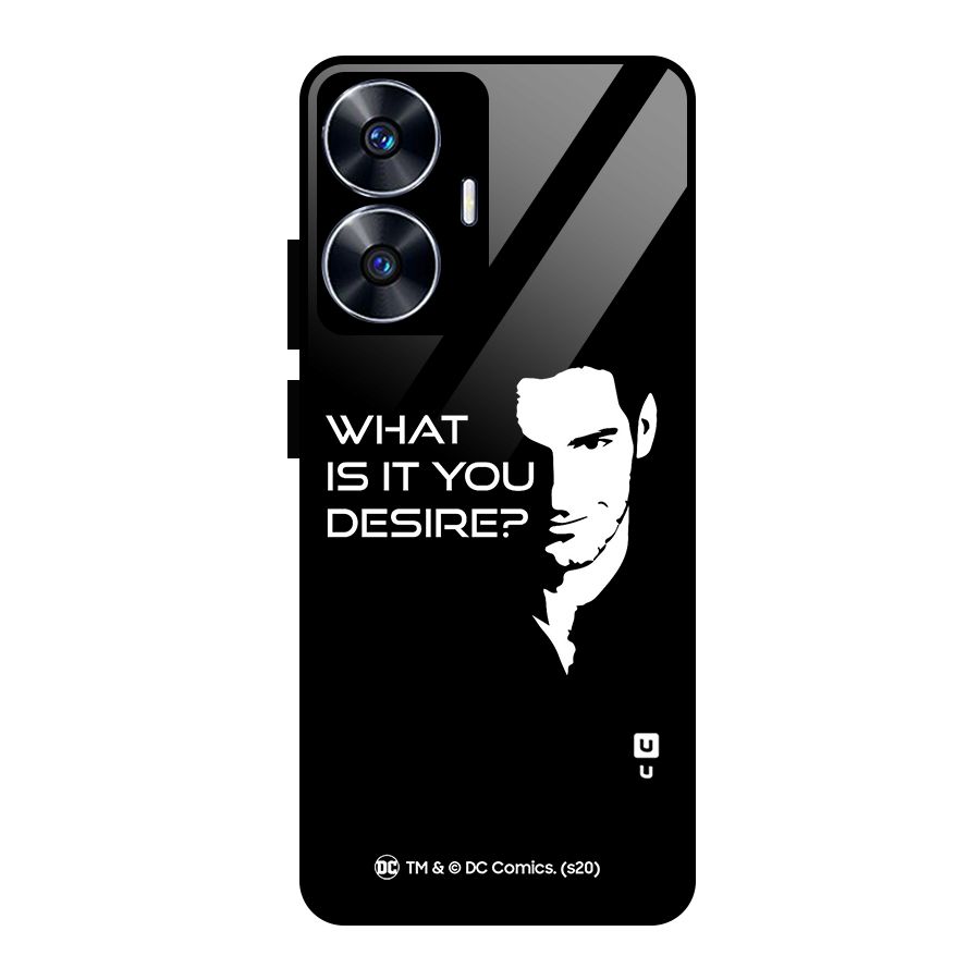 What Do You Desire Glass Back Case for realme C55