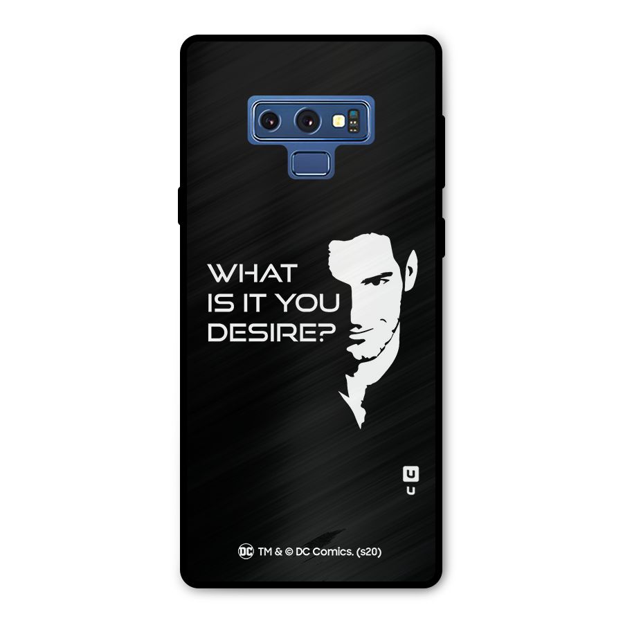 What Do You Desire Metal Back Case for Galaxy Note 9