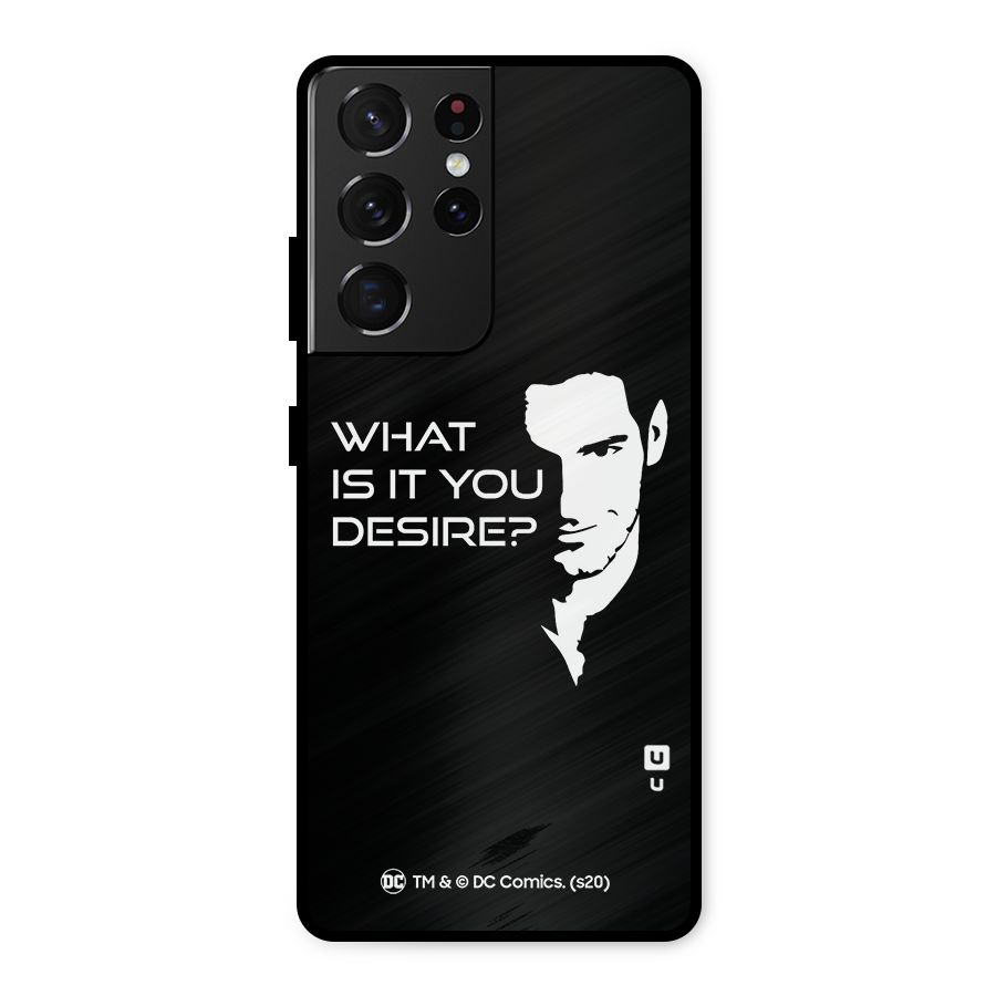 What Do You Desire Metal Back Case for Galaxy S21 Ultra 5G