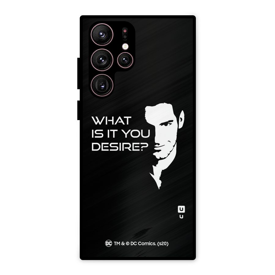 What Do You Desire Metal Back Case for Galaxy S22 Ultra 5G