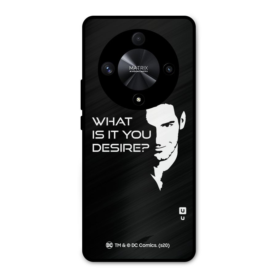What Do You Desire Metal Back Case for Honor X9b