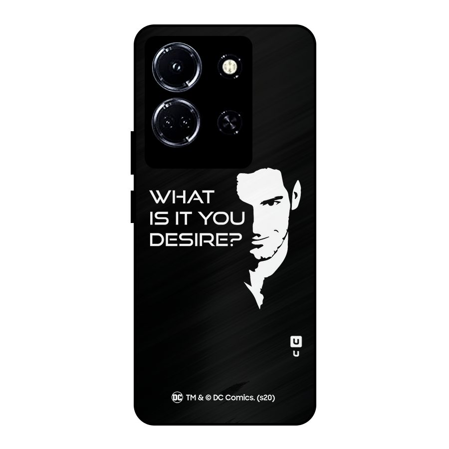 What Do You Desire Metal Back Case for Infinix Note 30 5G