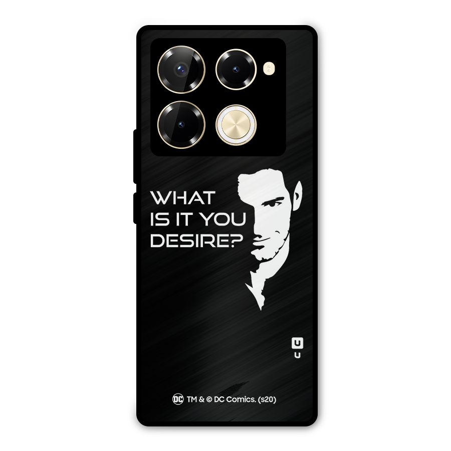 What Do You Desire Metal Back Case for Infinix Note 40 Pro