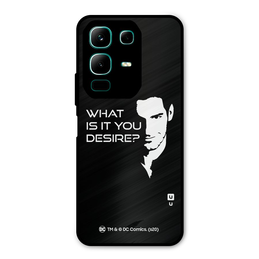 What Do You Desire Metal Back Case for Infinix Note 50x