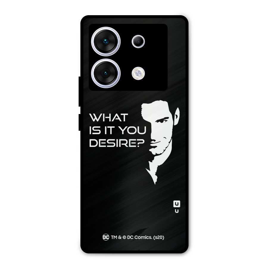 What Do You Desire Metal Back Case for Infinix Zero 30 5G