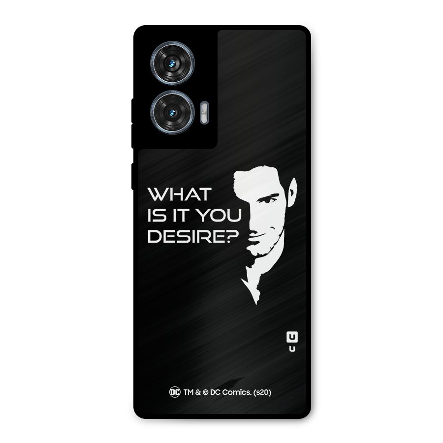 What Do You Desire Metal Back Case for Motorola Edge 50 Fusion