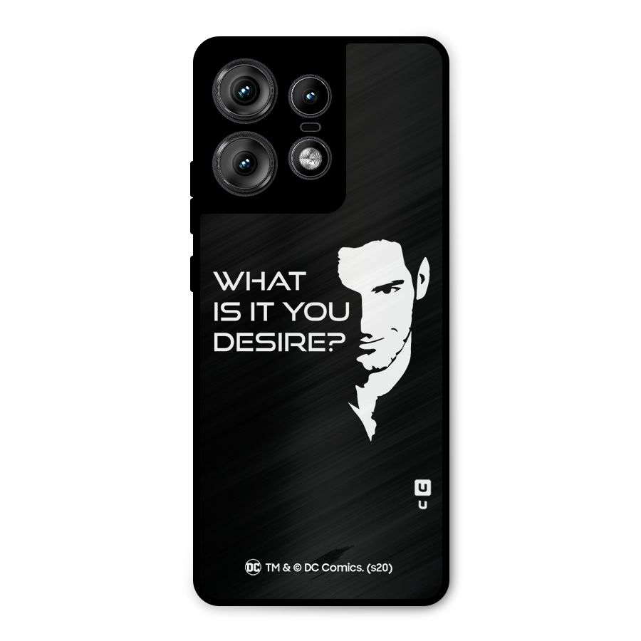 What Do You Desire Metal Back Case for Motorola Edge 50 Pro