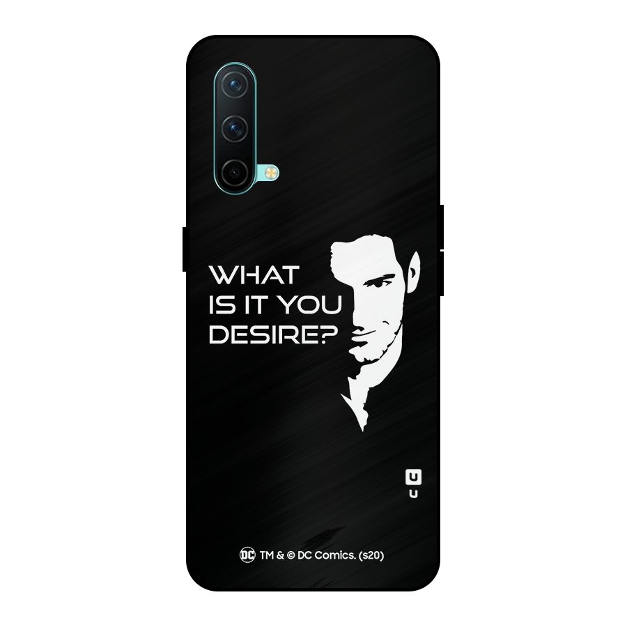 What Do You Desire Metal Back Case for OnePlus Nord CE 5G