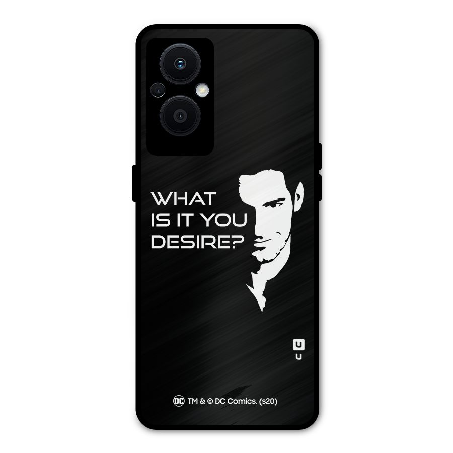 What Do You Desire Metal Back Case for Oppo F21s Pro 5G