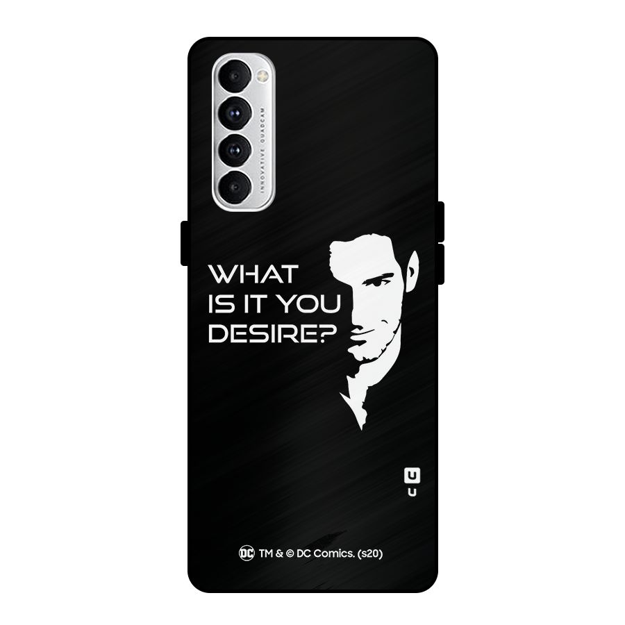 What Do You Desire Metal Back Case for Oppo Reno4 Pro