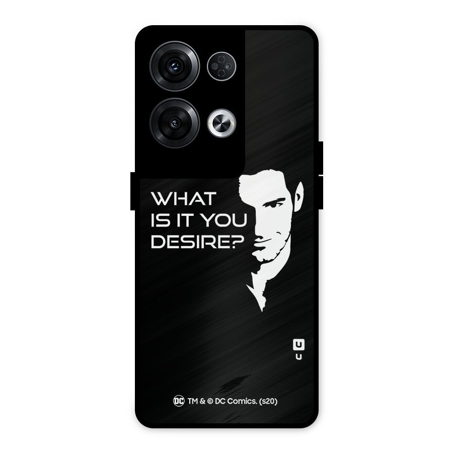 What Do You Desire Metal Back Case for Oppo Reno8 Pro 5G