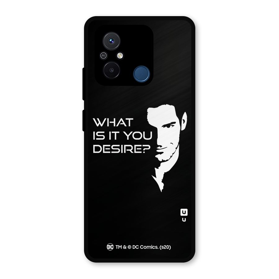 What Do You Desire Metal Back Case for Poco C55