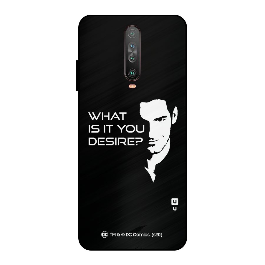 What Do You Desire Metal Back Case for Poco X2