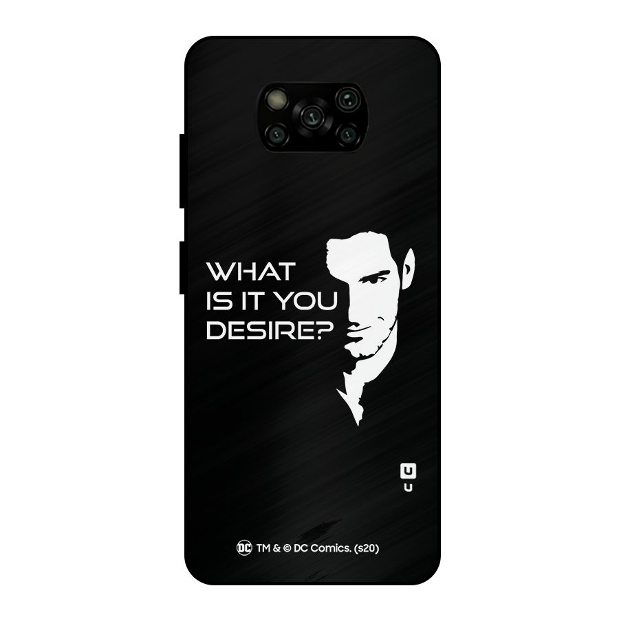 What Do You Desire Metal Back Case for Poco X3