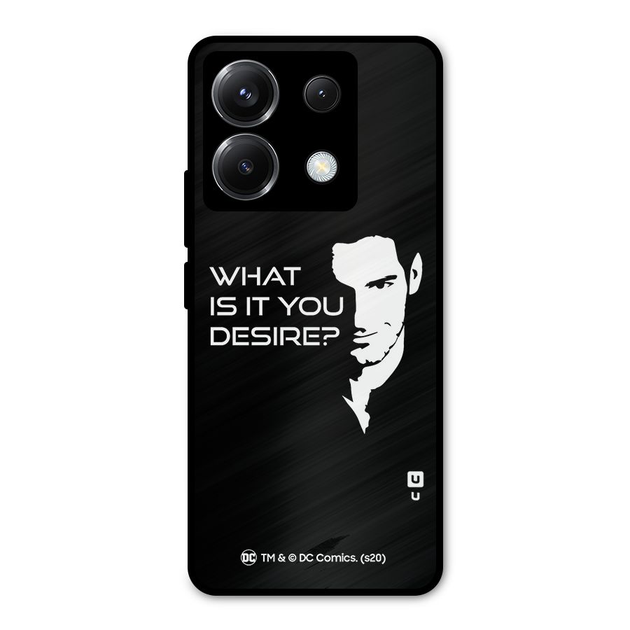 What Do You Desire Metal Back Case for Poco X6