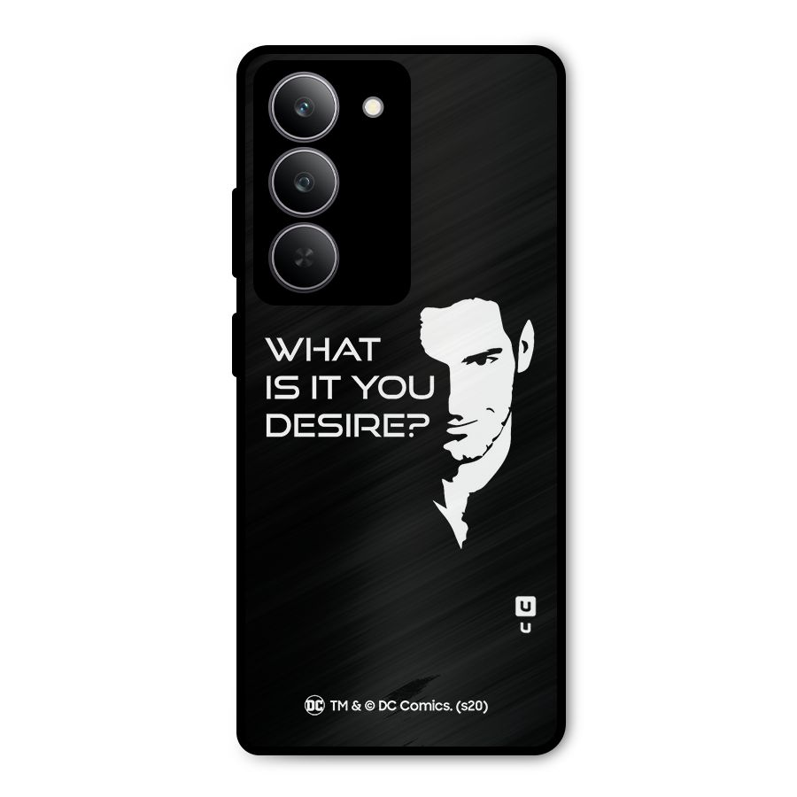 What Do You Desire Metal Back Case for Realme 14x