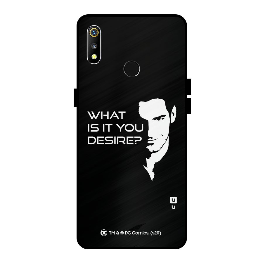 What Do You Desire Metal Back Case for Realme 3