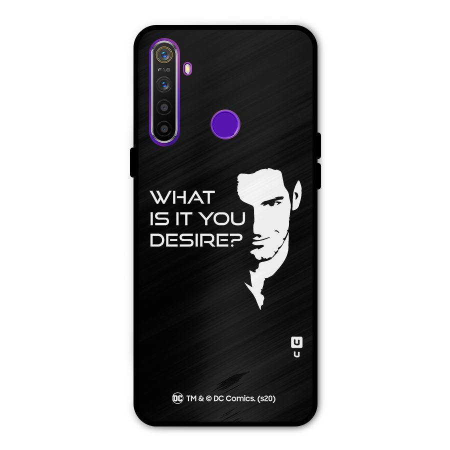 What Do You Desire Metal Back Case for Realme Narzo 10
