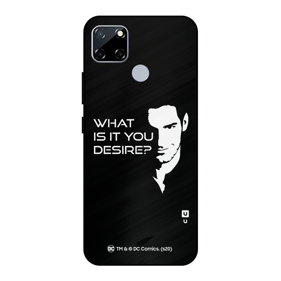 What Do You Desire Metal Back Case for Realme Narzo 20
