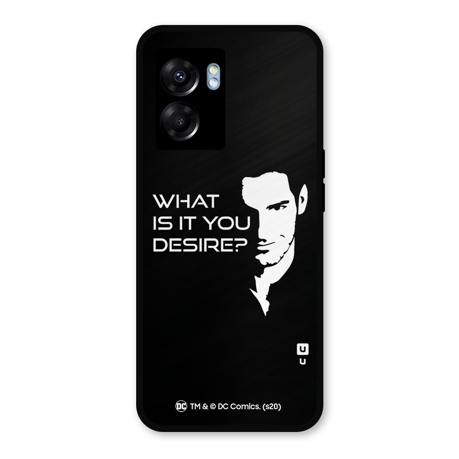 What Do You Desire Metal Back Case for Realme Narzo 50 5G