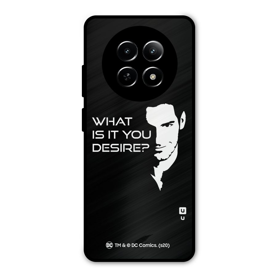 What Do You Desire Metal Back Case for Realme Narzo 70x 5G