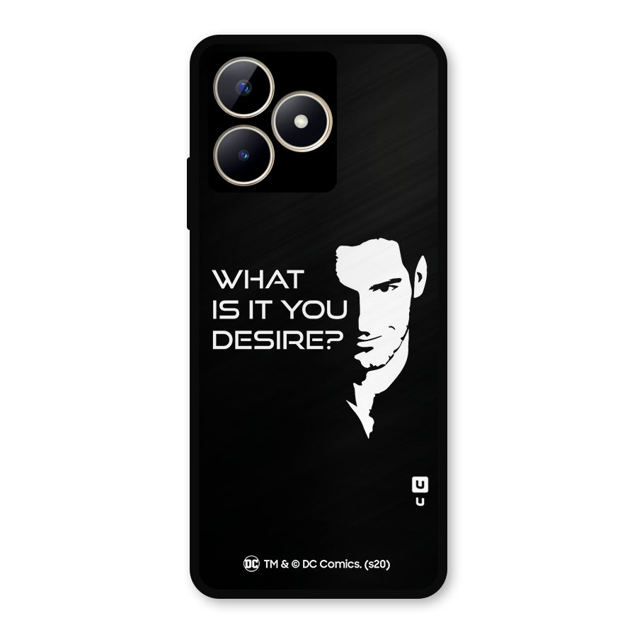 What Do You Desire Metal Back Case for Realme Narzo N53