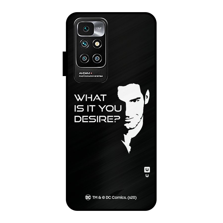 What Do You Desire Metal Back Case for Redmi 10 Prime