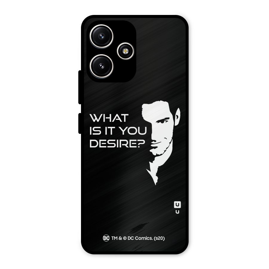 What Do You Desire Metal Back Case for Redmi 12 5G