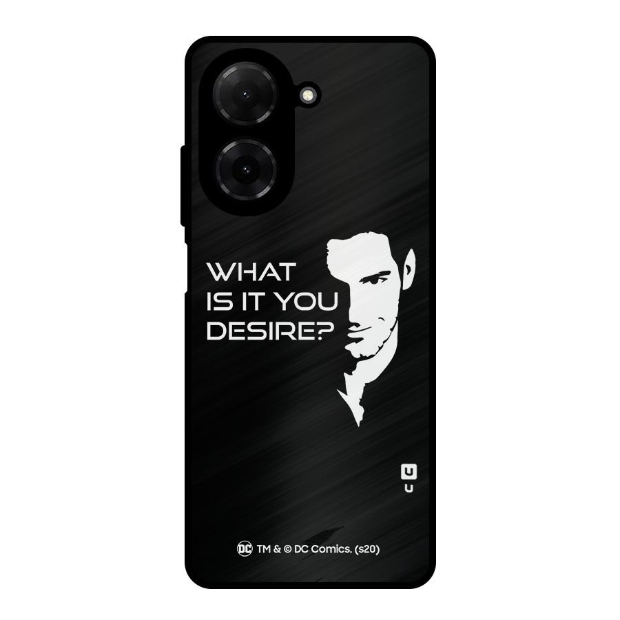 What Do You Desire Metal Back Case for Redmi A5 4G