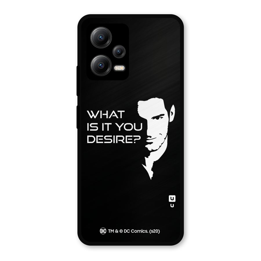 What Do You Desire Metal Back Case for Redmi Note 12 5G