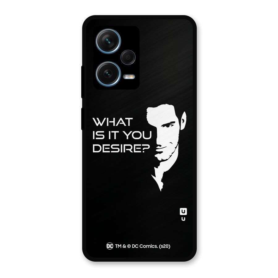 What Do You Desire Metal Back Case for Redmi Note 12 Pro Plus 5G