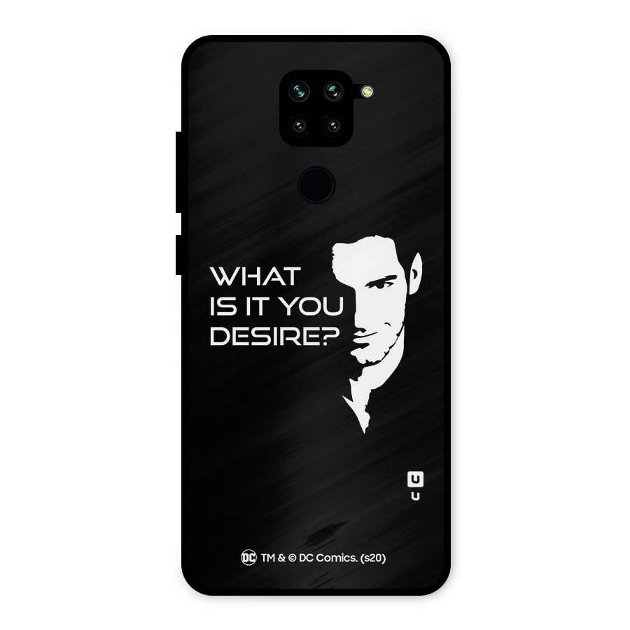 What Do You Desire Metal Back Case for Redmi Note 9