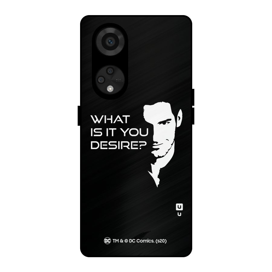 What Do You Desire Metal Back Case for Reno8 T 5G