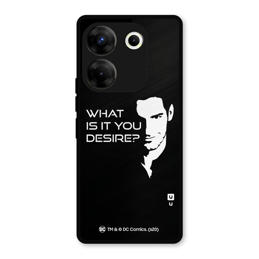 What Do You Desire Metal Back Case for Tecno Camon 20 Pro