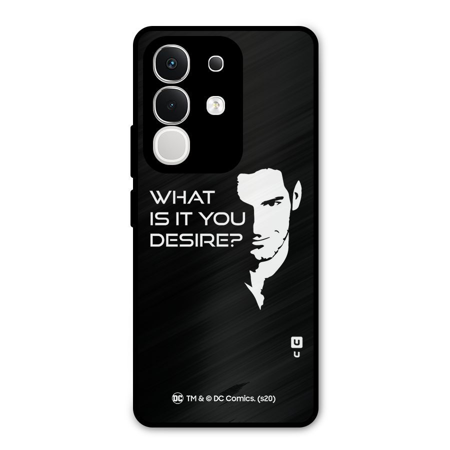 What Do You Desire Metal Back Case for Vivo T4x