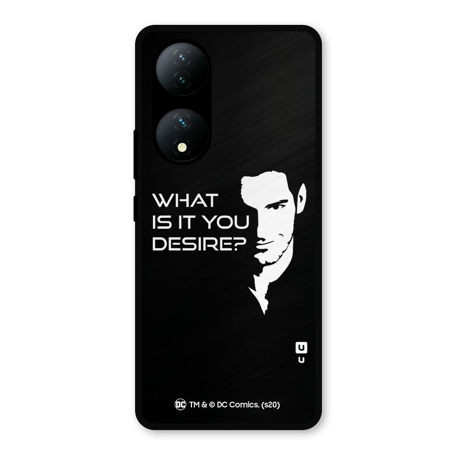 What Do You Desire Metal Back Case for Vivo Y100a