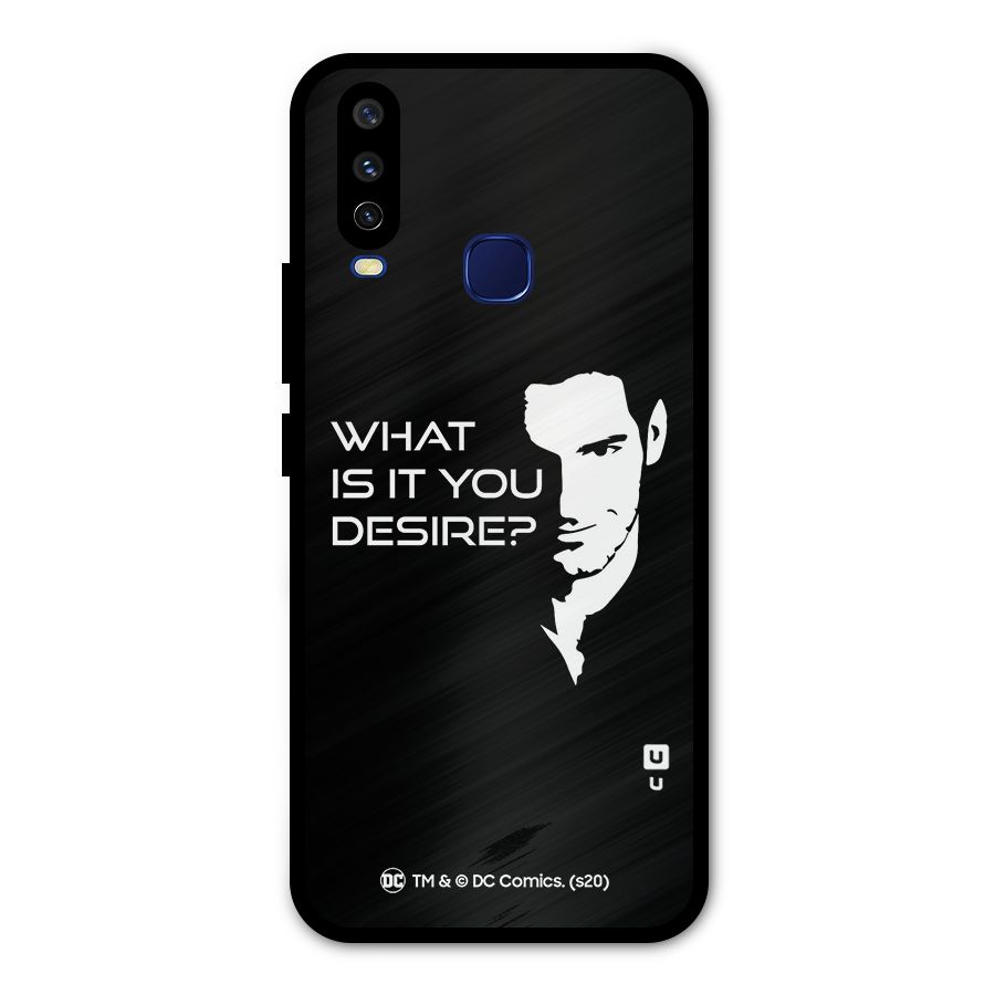 What Do You Desire Metal Back Case for Vivo Y12