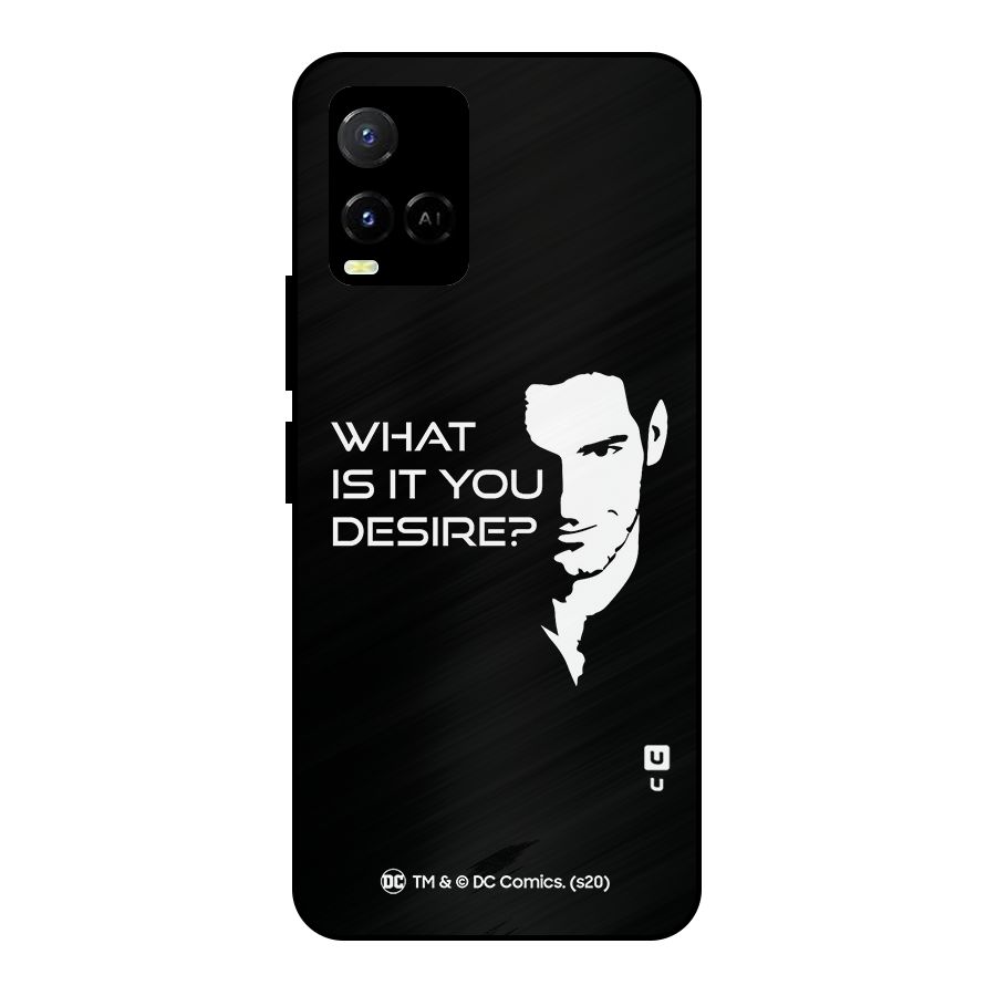 What Do You Desire Metal Back Case for Vivo Y21G