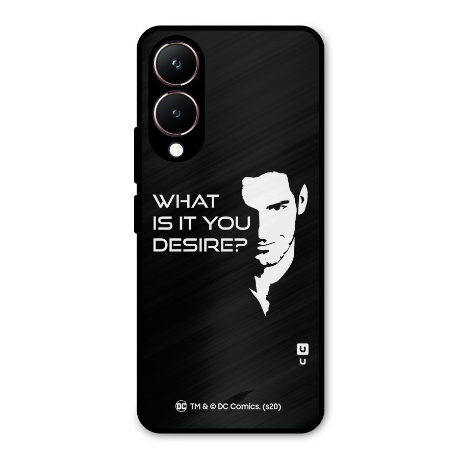 What Do You Desire Metal Back Case for Vivo Y28