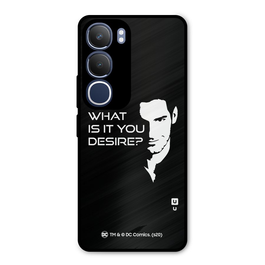 What Do You Desire Metal Back Case for Vivo Y29