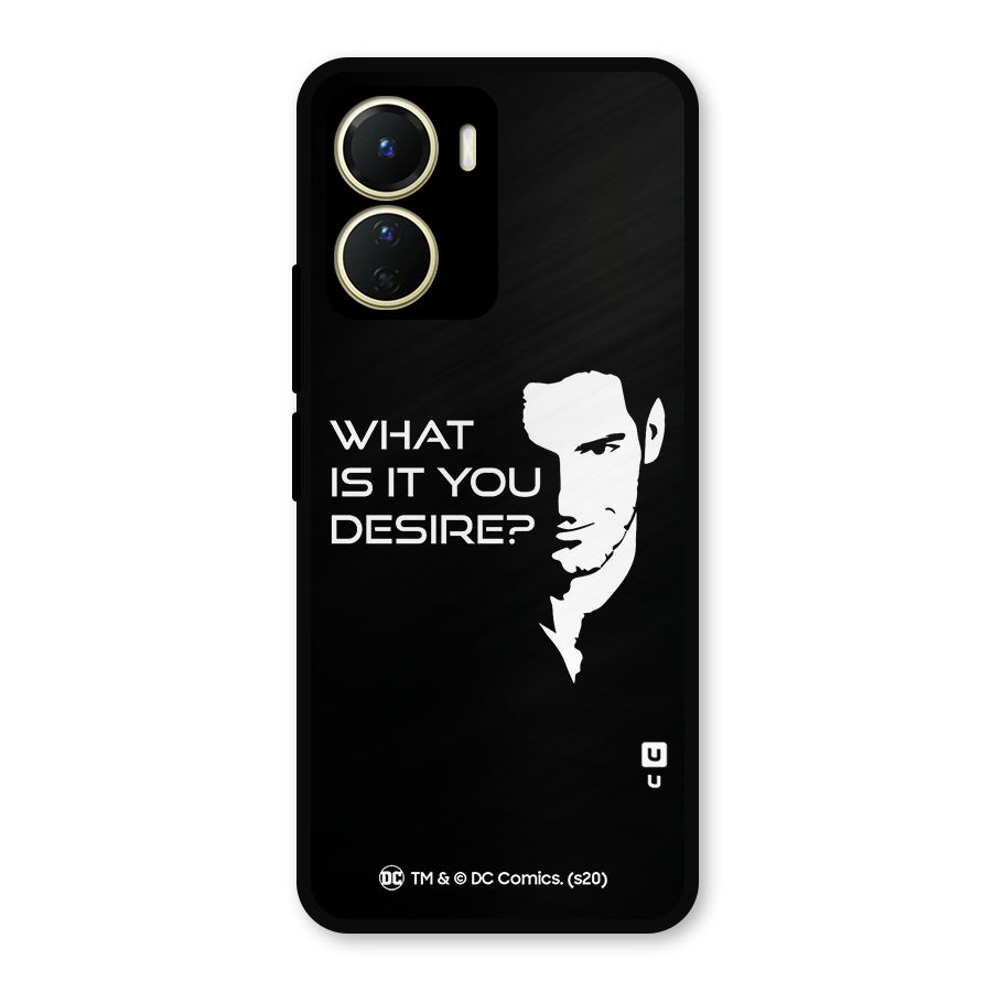 What Do You Desire Metal Back Case for Vivo Y56