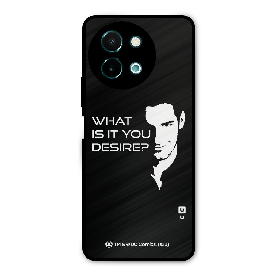 What Do You Desire Metal Back Case for Vivo Y58