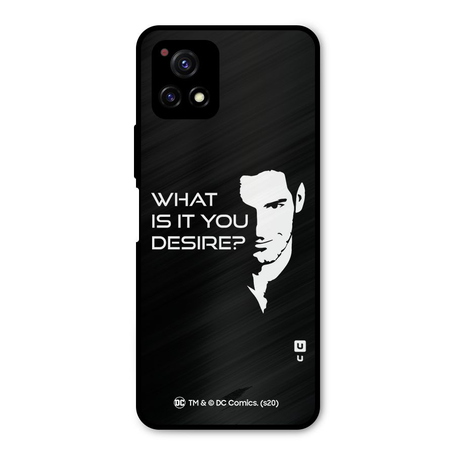 What Do You Desire Metal Back Case for Vivo Y72 5G