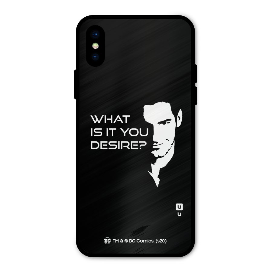 What Do You Desire Metal Back Case for iPhone X