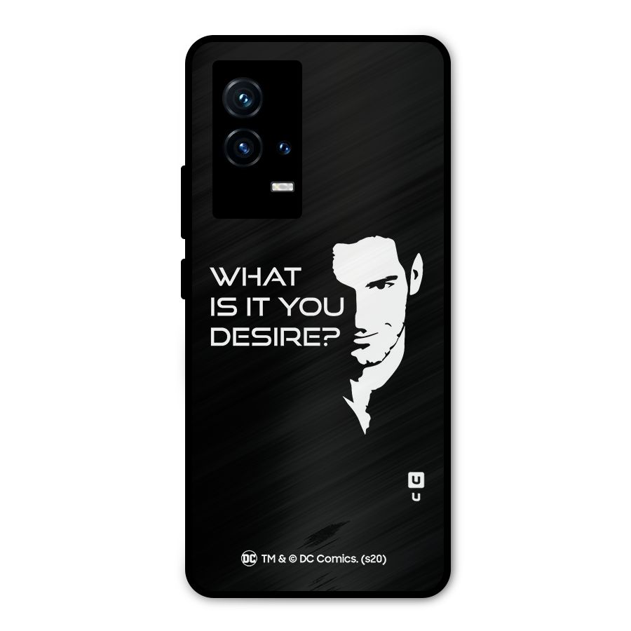 What Do You Desire Metal Back Case for iQOO 9 5G