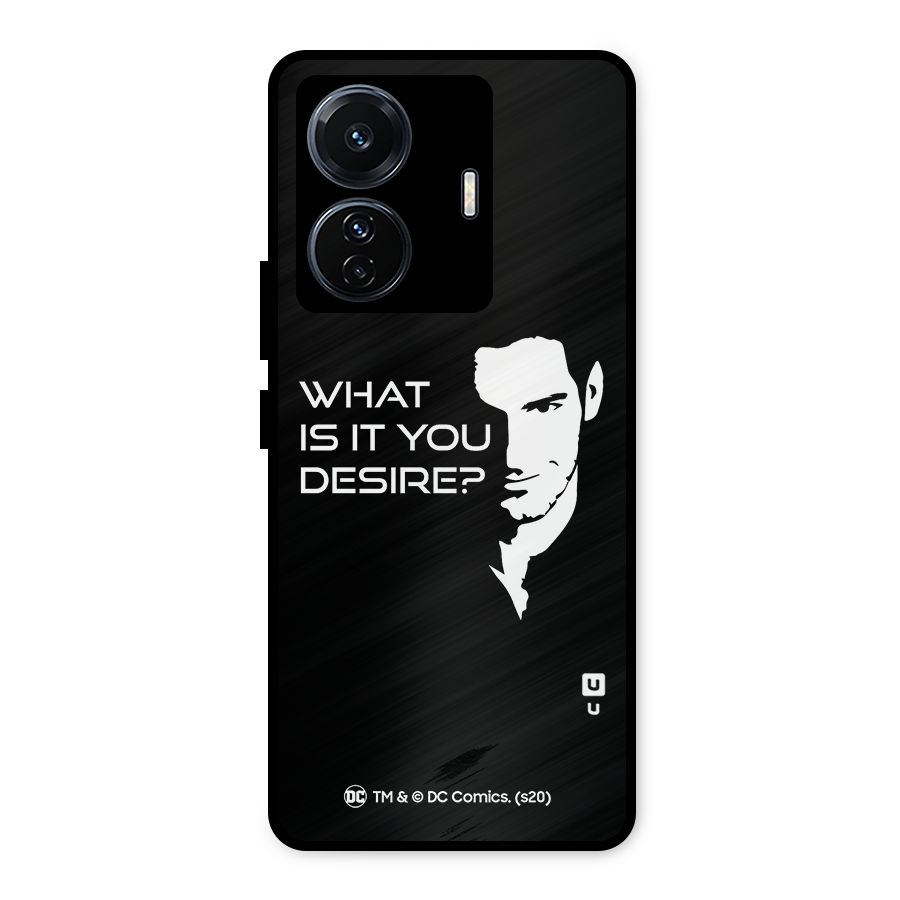 What Do You Desire Metal Back Case for iQOO Z6